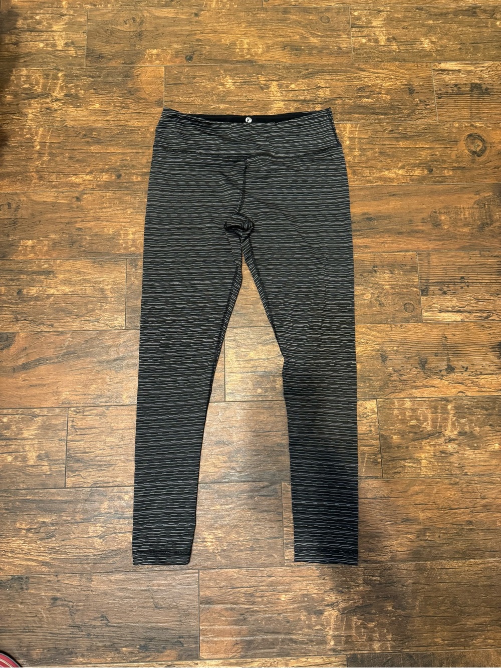 Reflex Black & Gray Striped Women’s Leggings